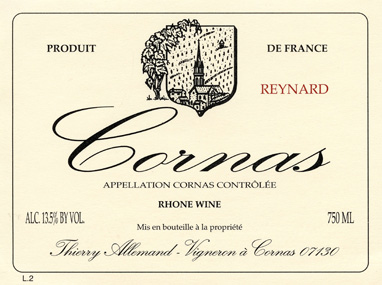 (image for) Thierry Allemand CORNAS REYNARD 2017